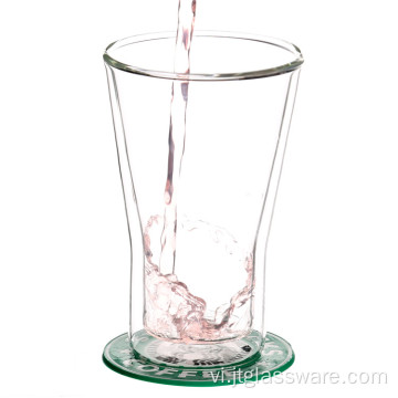 Cốc thủy tinh borosilicate đôi tường cho trà xanh